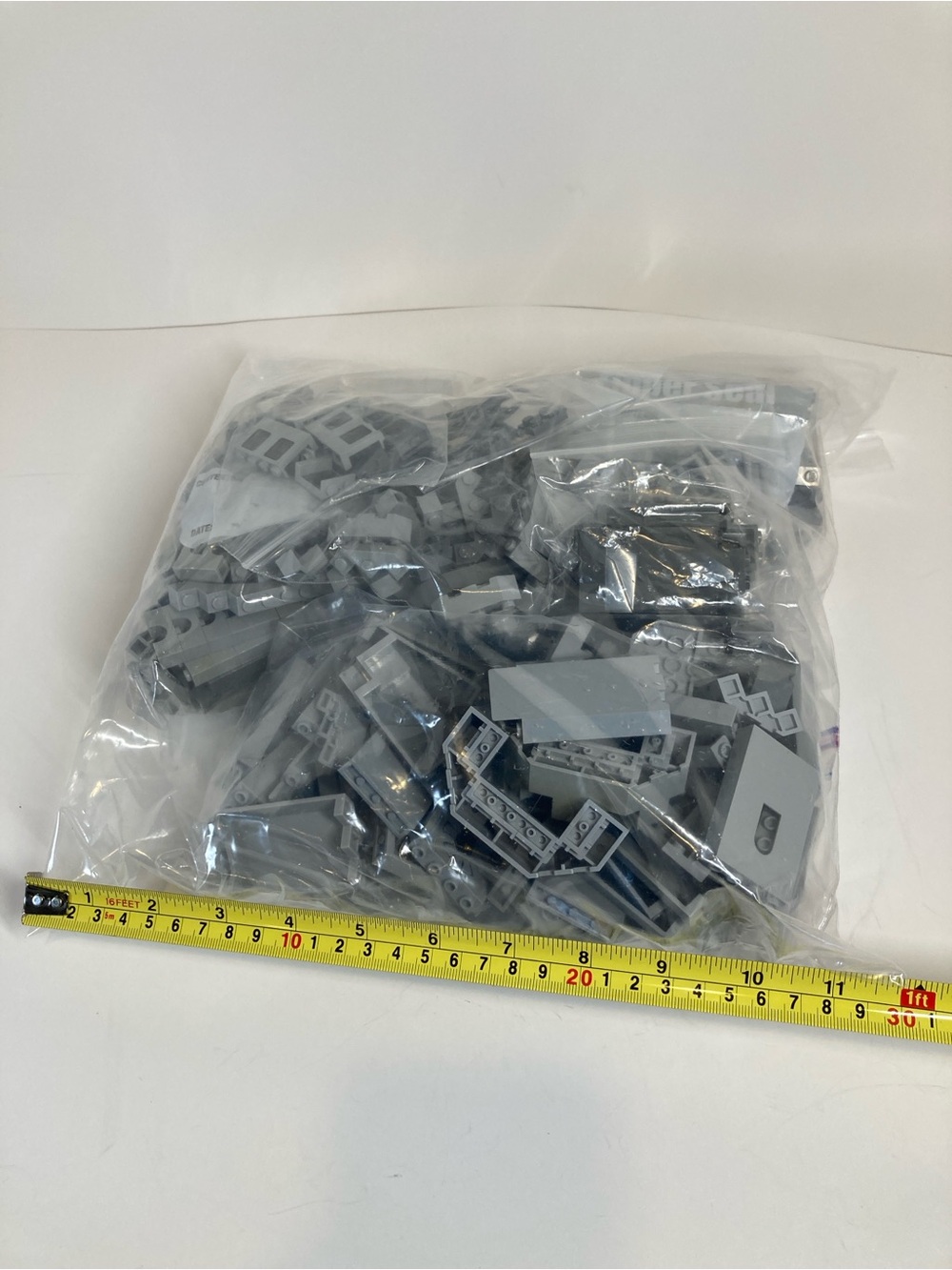 LEGO Bulk Mixed Castle Light Dark Bluish Gray Parts Lot 960g 2.1lbs Assortment
